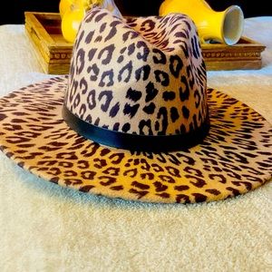 Animal print Fedora Hat